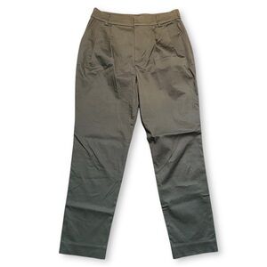 Aqua 212 Khaki Green Cropped Trousers Front Pleat Japanese Designer